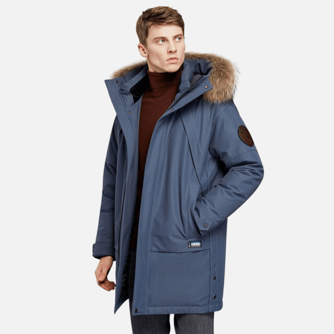 Jaqueta Masculina Longa Térmica Impermeável