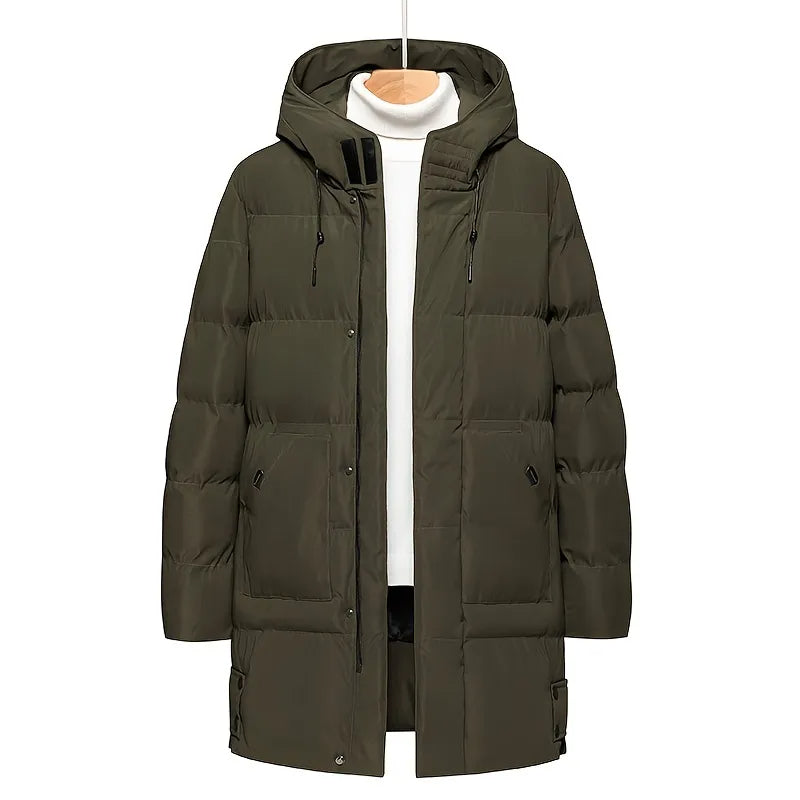 Jaqueta Puffer Longa Plus Size Masculina Sampaio®