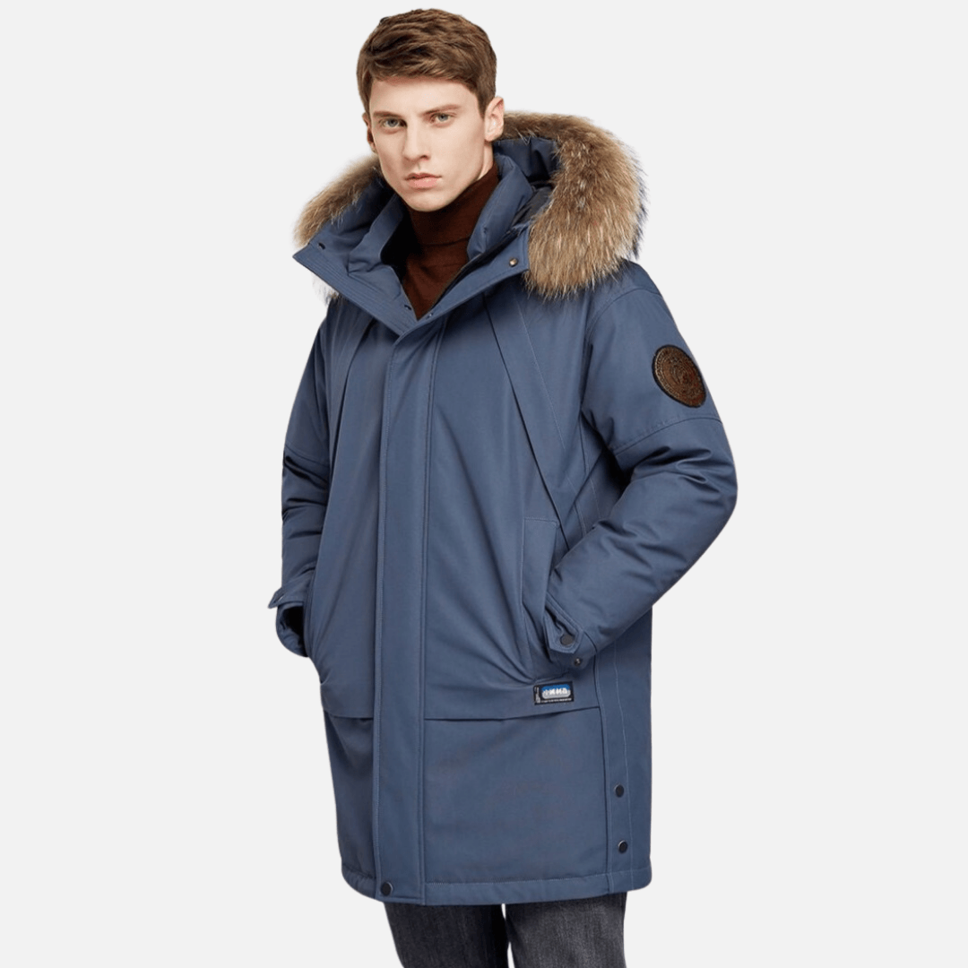Jaqueta Masculina Longa Térmica Impermeável