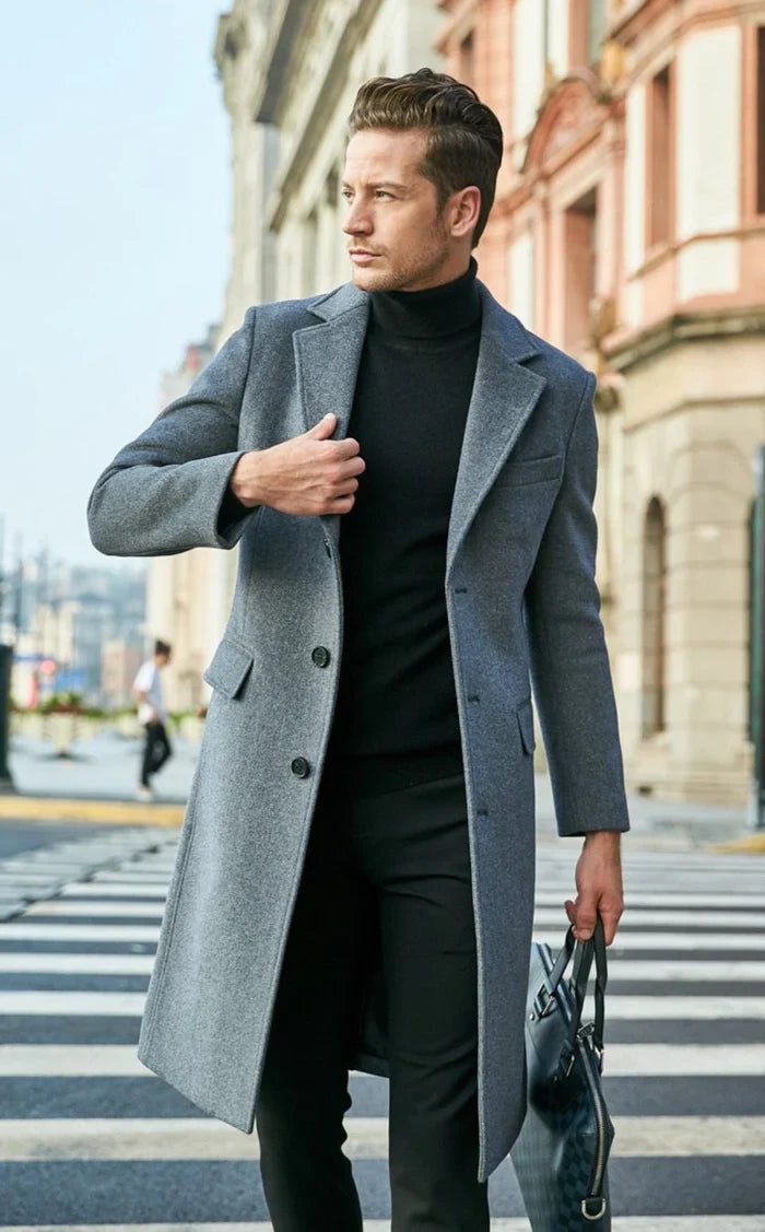 Sobretudo Longo de Lã Masculino Sampaio® S1269