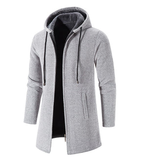 Casaco Masculino Longo com Capuz