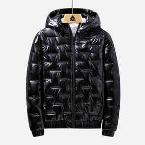 Casaco Masculino Preto Bolha Acolchoado